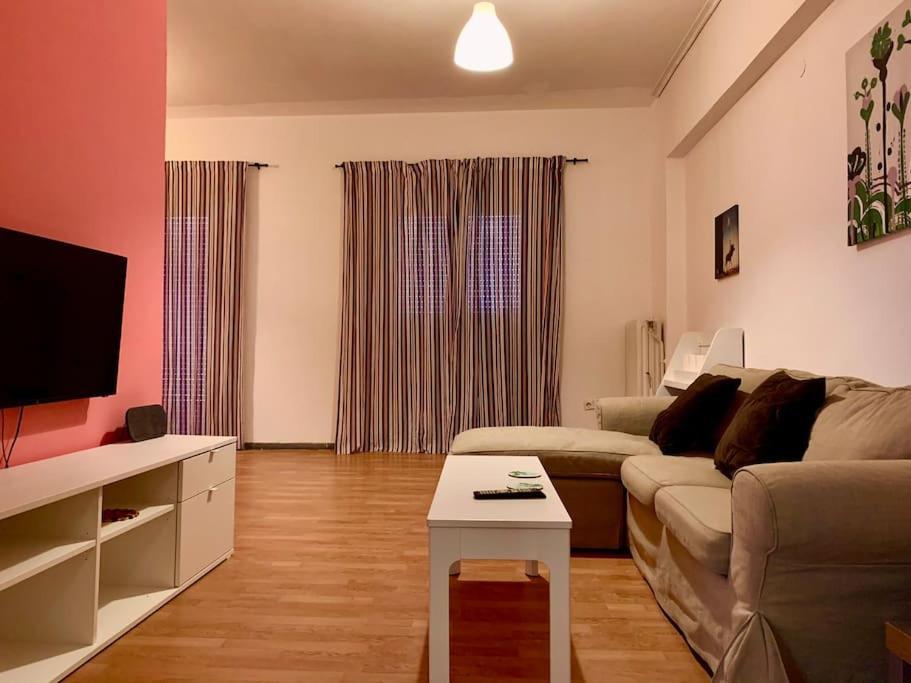2 Bedroom Apartment 300 Meters Metro Aghios Loanis 雅典 外观 照片